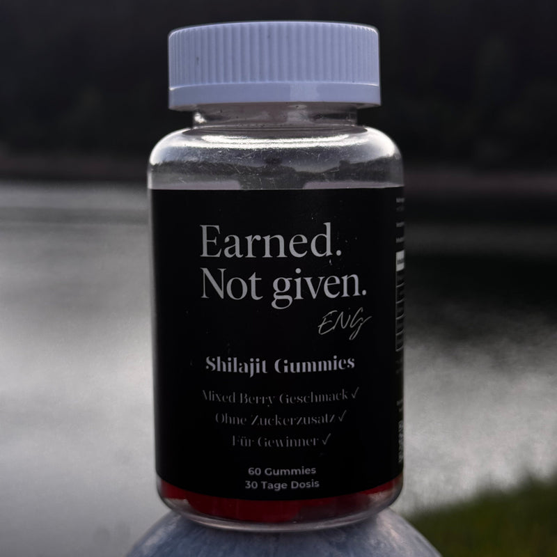 "Earned. Not Given." Shilajit Gummies